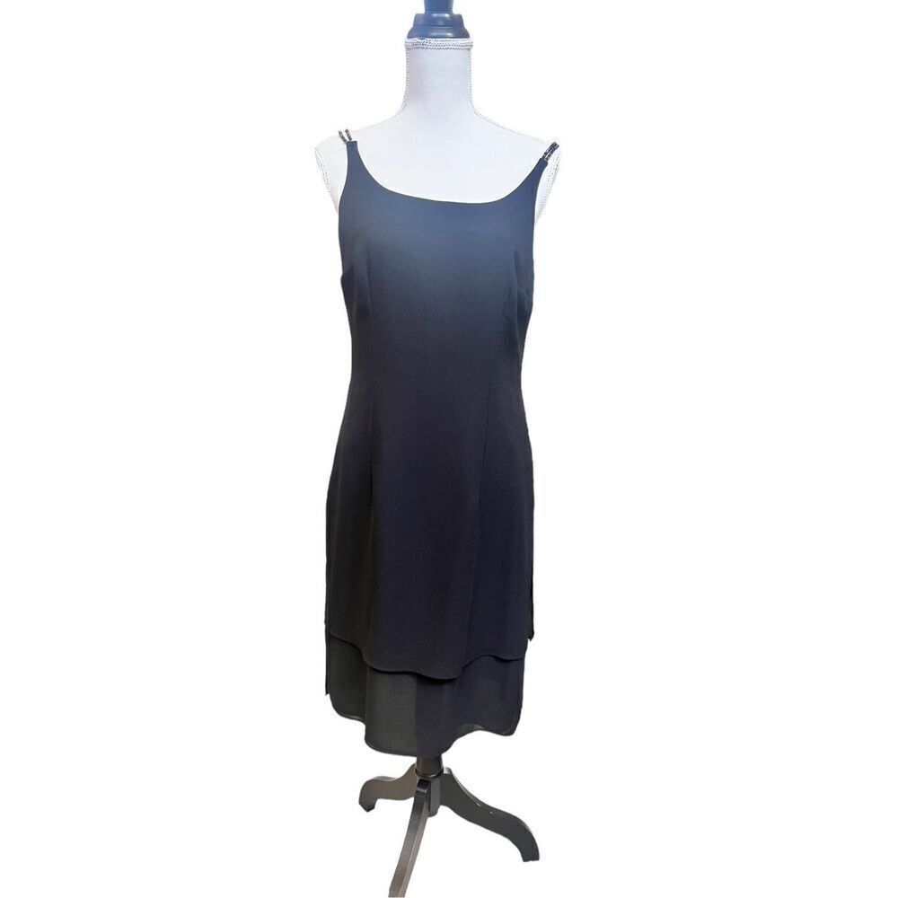 Vintage Linea Domani dress with beaded straps  size 10